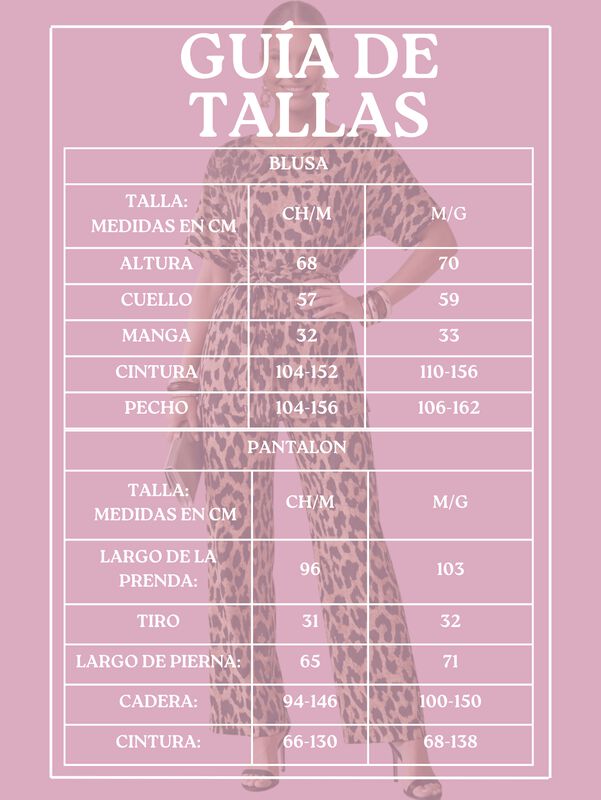 Conjunto 2 Piezas Blusa y Pantal&oacute;n Animal Print... image number null