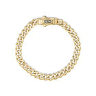 Pulsera Bizzarro Chain De Oro Amarillo 14K-22Cm-8Mm