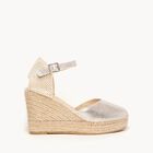 Jara Cu&ntilde;a Alta de Ante Metalizado Plata