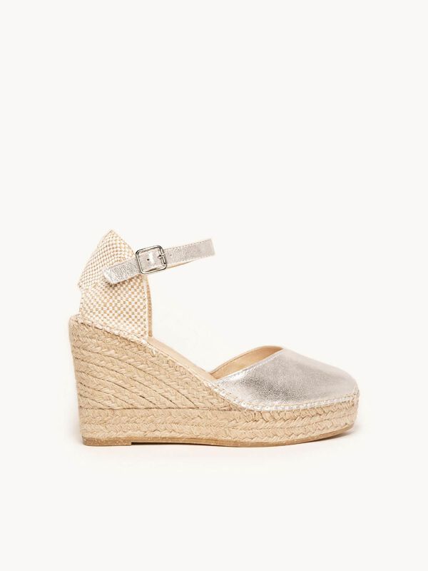 Jara Cu&ntilde;a Alta de Ante Metalizado Plata image number null