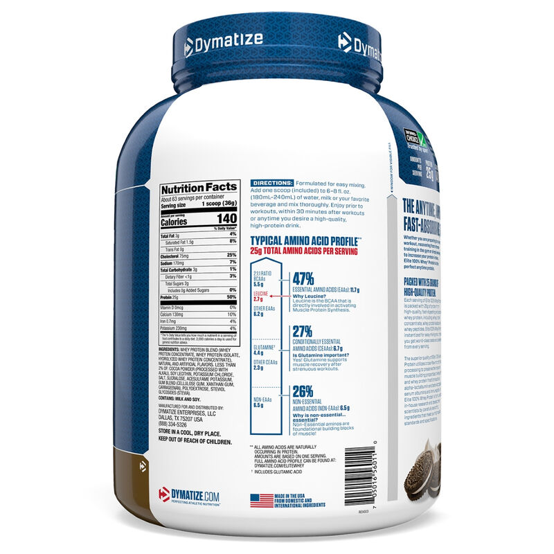 Proteina Elite Whey Dymatize Nutrition Cookies ... image number null