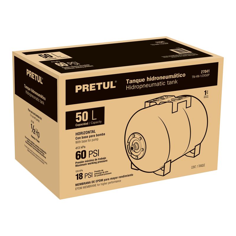 Tanque para Bomba Hidroneum&aacute;tica Hidr-1/2X50P P... image number null