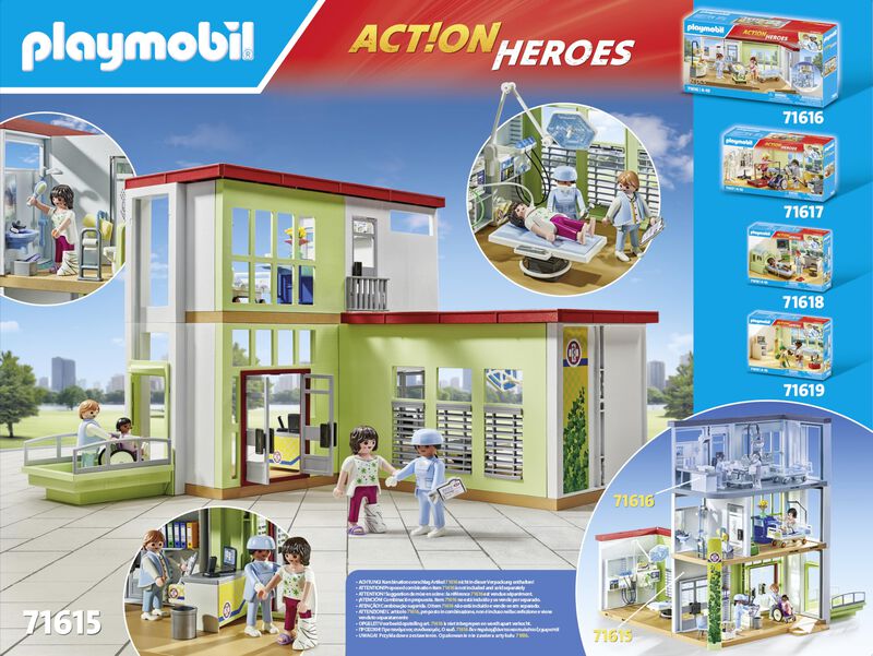 Toy Playmobil Modern Hospital Con 4 Figuras Y A... image number null