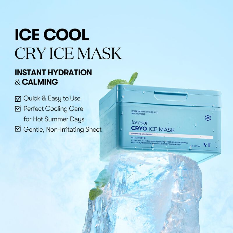 Hojas de m&aacute;scara Vt Cosmetics Cryo Ice Hidratan... image number null