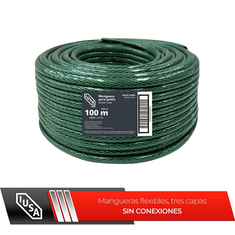 Rollo De Manguera Flexible Tricapa, Iusa, 100 M... image number null