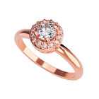 Anillo de Compromiso en Oro de 14K con Circonia - Amore Mio!