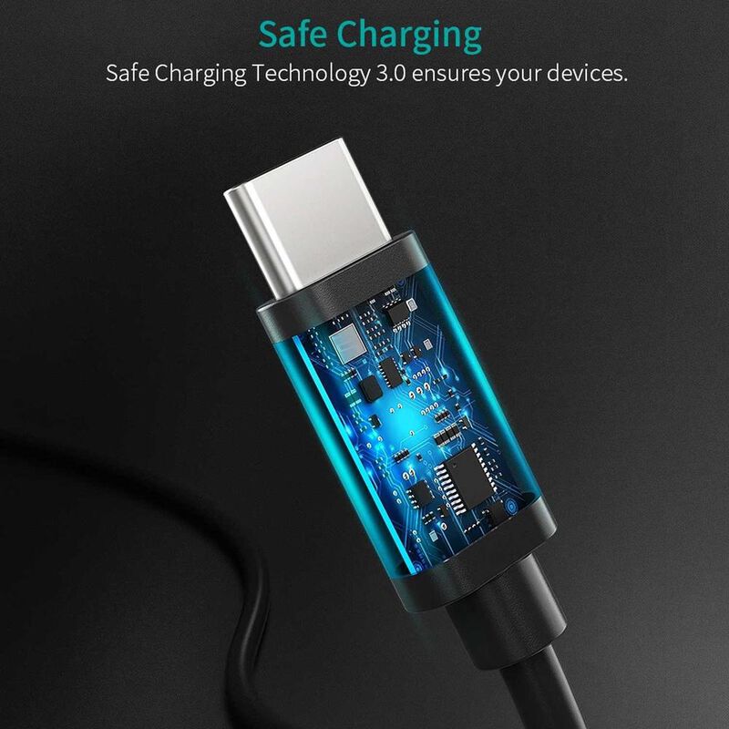 Cable Datos CHOETECH USB-C a USB-C 3m PD 60W 3A... image number null