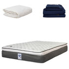 Colch&oacute;n Queen Size Phantom + Protector Ultra + 1 juego de S&aacute;banas Softy