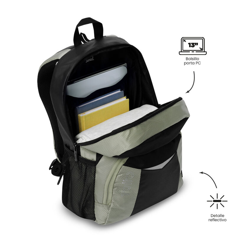 Mochila Mediana Totto Teck 3.0 M Con Porta Lapt... image number null