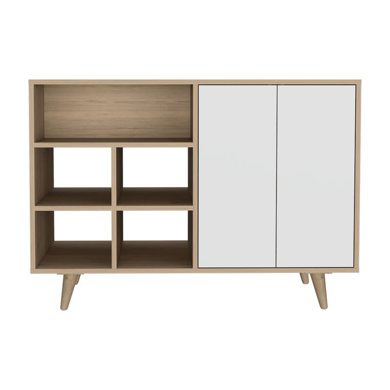 Mesa Auxiliar Zapatero Burdeos Beige Y Blanco C... image number null