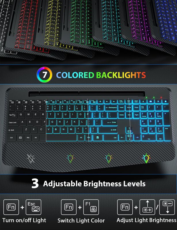 Combo Inal&aacute;mbrico De Teclado Y Rat&oacute;n Sablute, R... image number null