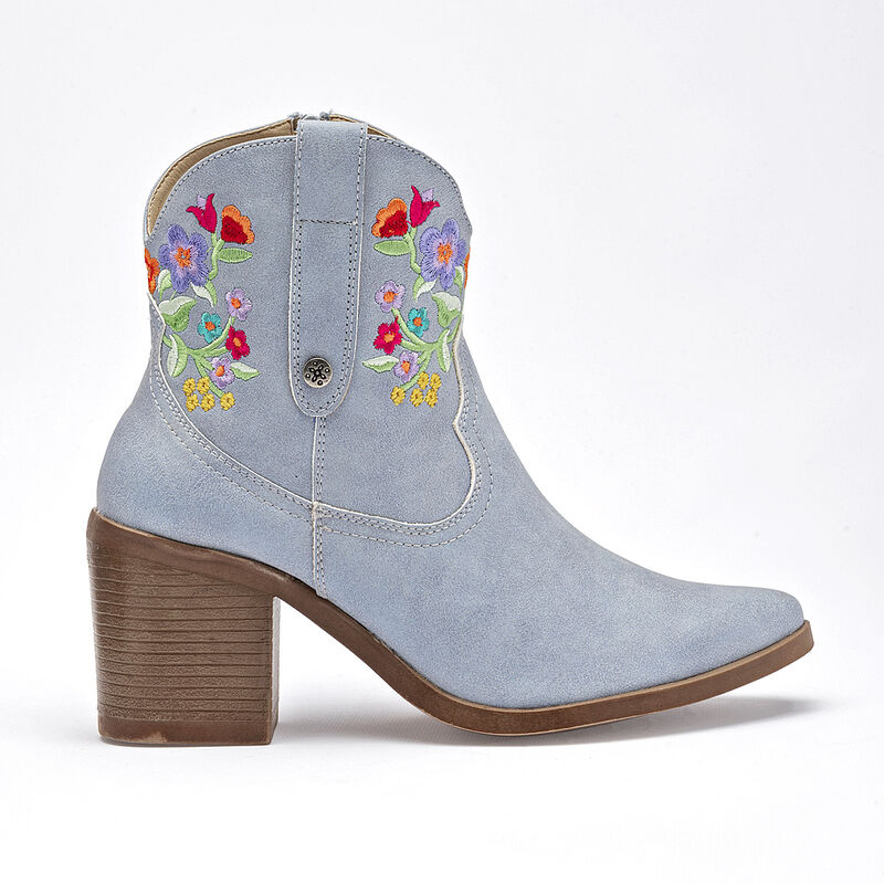 Mora Tierra bot&iacute;n tac&oacute;n para mujer  azul multic... image number null