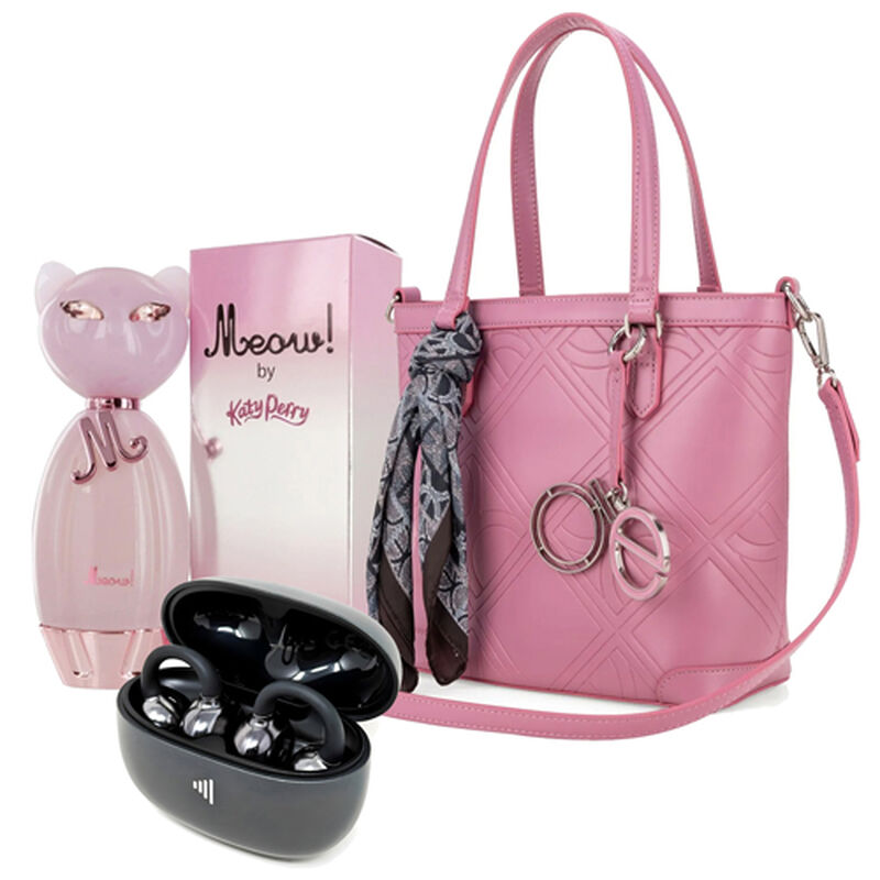 Kit Bolsa Cloe Rosa + Perfume Meow Katy Perry +... image number null