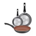 Juego de Sartenes Tramontina 27899/023 de Aluminio 3 Piezas Gris