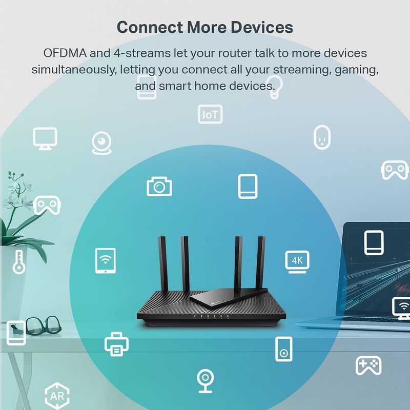 Router Wifi 6 Tp-link Archer Ax55 Ax3000 2402 M... image number null