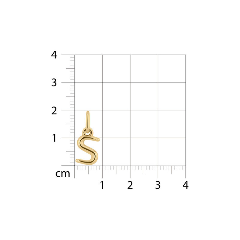 Dije De Oro Amarillo De 10K (Letra S) Sin Caden... image number null