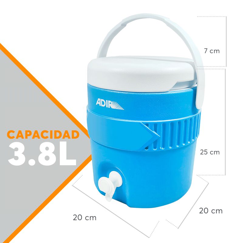 2 Termo 1 Galon Con Boquilla 3.8L c/u Azul 1211... image number null