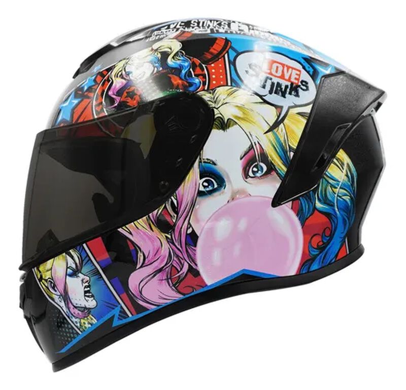 Casco Moto Integral Dc Comics Harley Quinn Cert... image number null