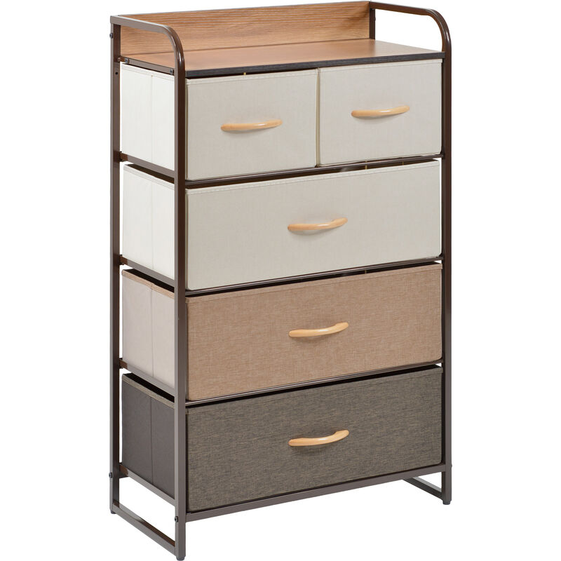 Mueble Buro Organizador Comoda 5 Cajoneras Tela... image number null