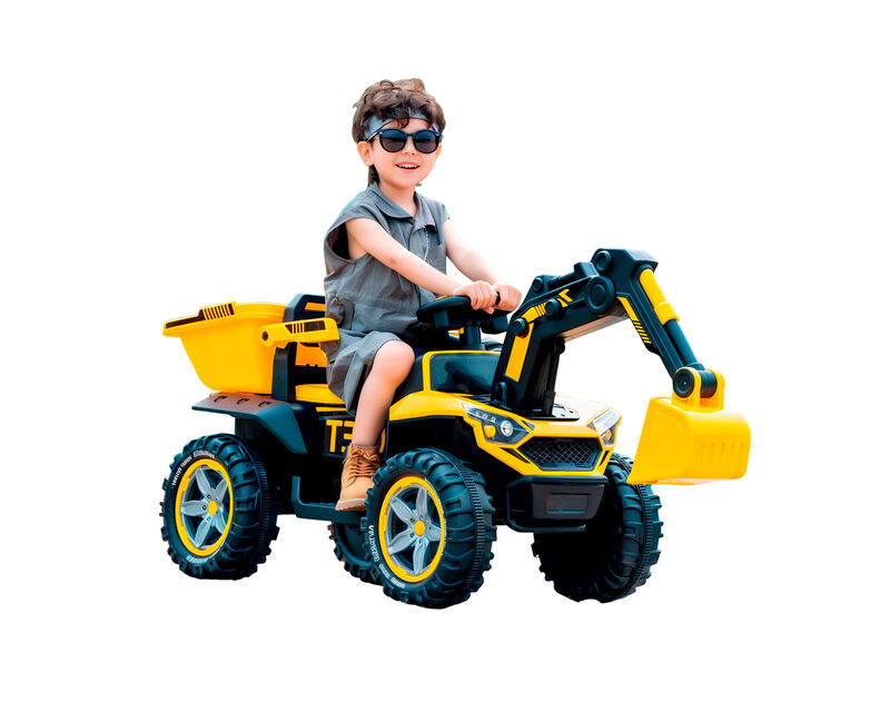 Excavadora El&eacute;ctrica Montable Juguete Infantil ... image number null