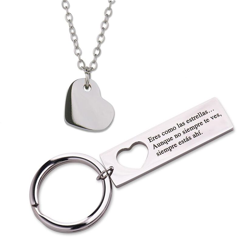 Llavero Collar Corazón, Regalos Mujer Parejas N... image number null
