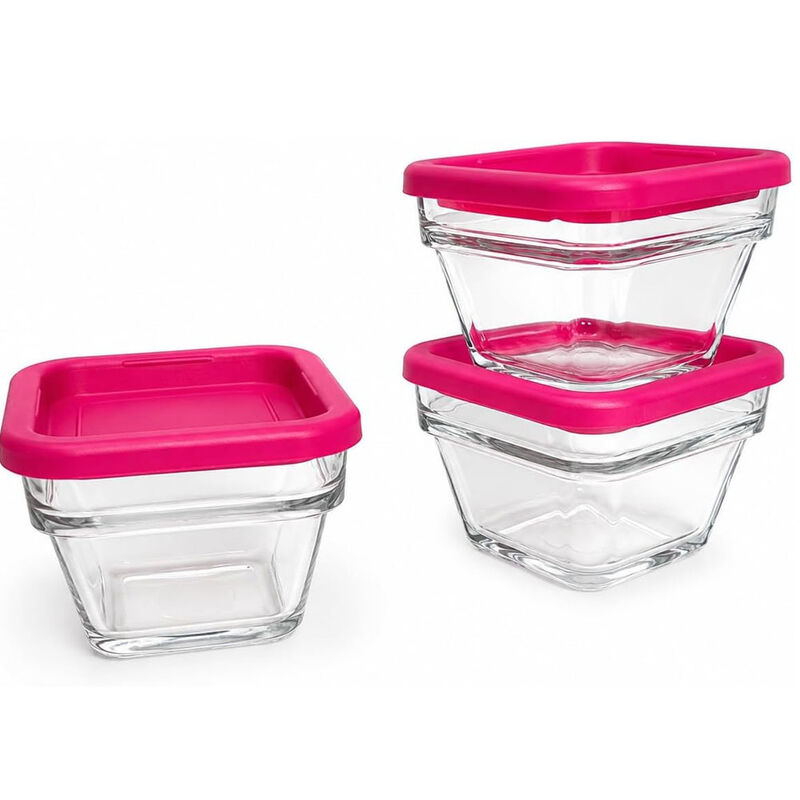 Juego De 5 Recipientes De Vidrio Para Meal Prep... image number null