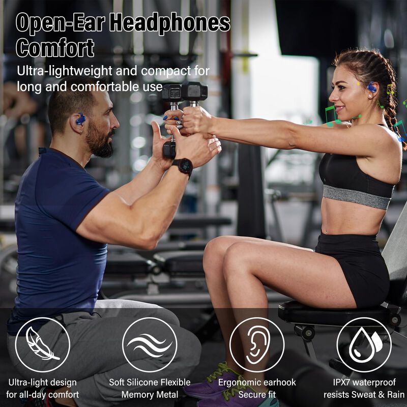 Auriculares Aotonok Open Ear Inal&aacute;mbricos con M... image number null