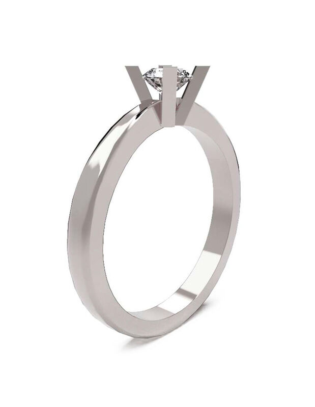 Anillo de Compromiso de 14K con Diamante de Lab... image number null