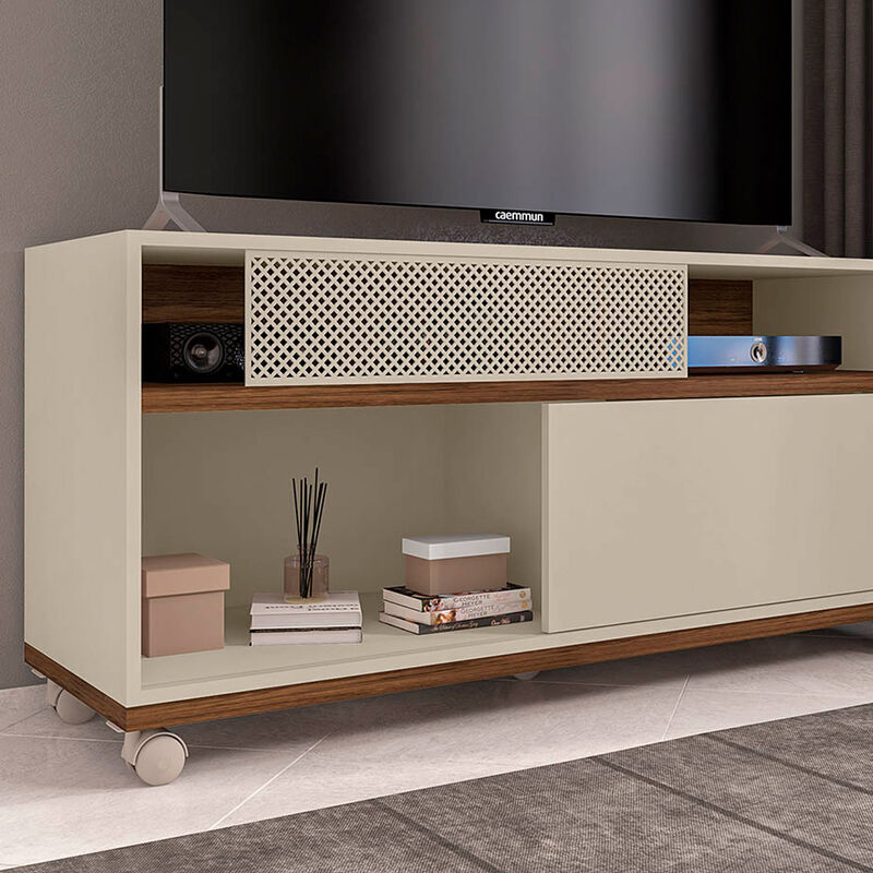 Mueble Para Tv Slide Hasta 50 Pulgadas Off Whit... image number null