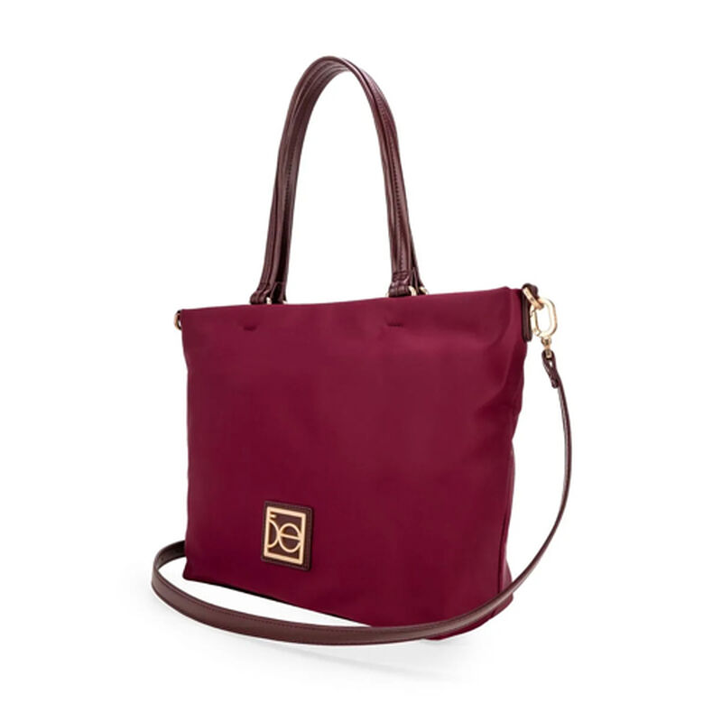 Bolso Cloe Tote Mediano Color Vino O25 081 image number null