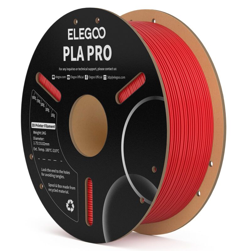 Filamento Pla Elegoo 1,75 mm Rojo Intenso 1 kg image number null