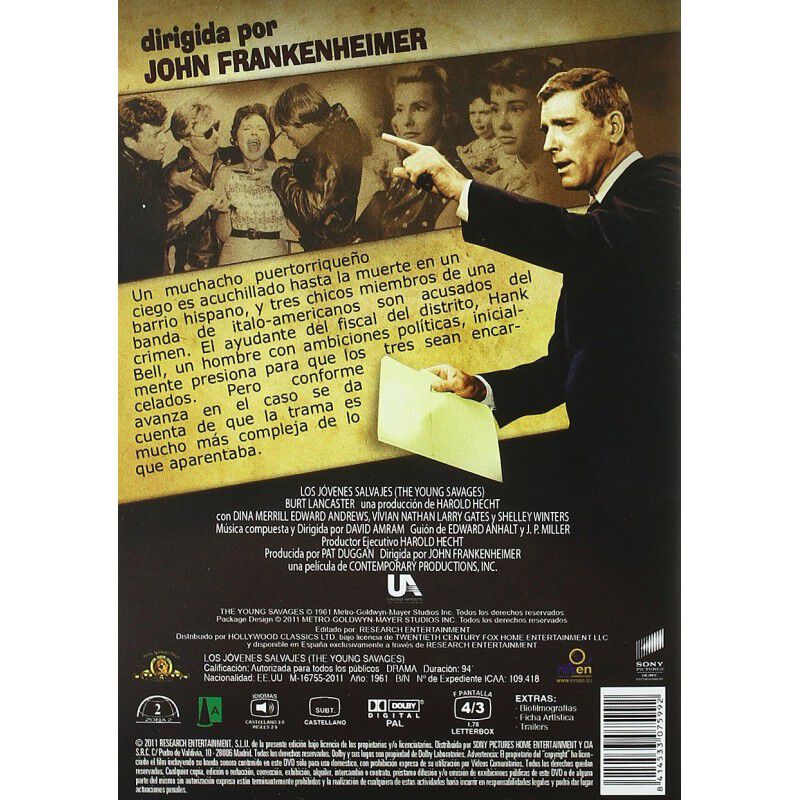 Los J&oacute;venes Salvajes (1961) [dvd] image number null