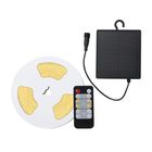 Tira Led Solar 5 Metros De Longitud 2.7 W, Luz Blanca Ajustable, Control Remoto Incluido, Atenuable, Exteriores Ip65
