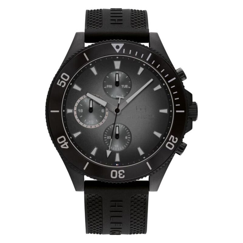 Reloj Tommy Hilfiger Hombre Silicona Negro 1791... image number null