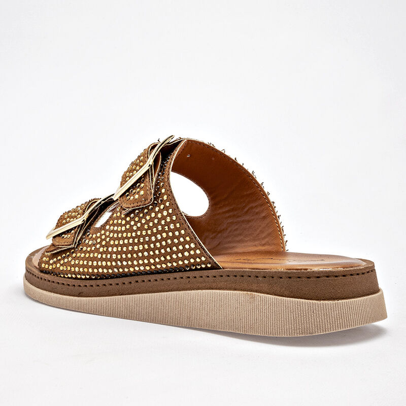 Been Class Sandalia para mujer camel image number null