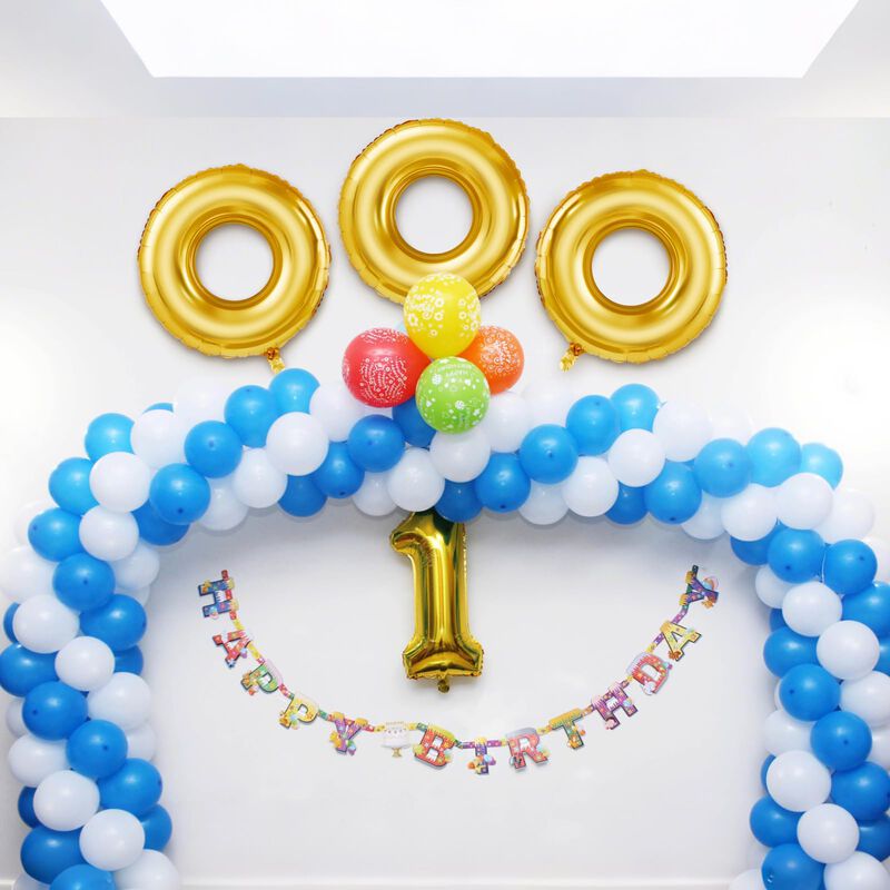 Globos Charnoel Pack De 6 Anillos Dorados 64x71... image number null