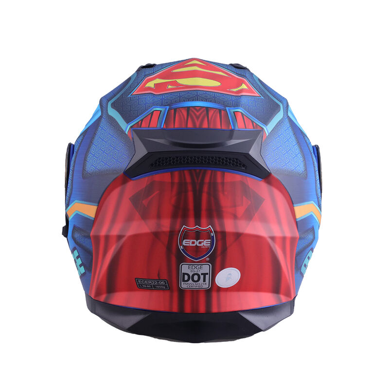 Casco Abatible Edge Superman Dccertificado Dot ... image number null