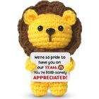 Figura De Le&oacute;n De Crochet Hudiegify 7 cm Hecha A Mano