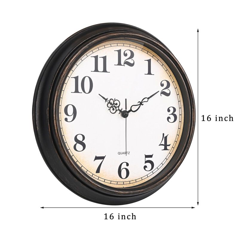 Reloj De Pared Yoiolclc Grande De 40 Cm, Vintag... image number null