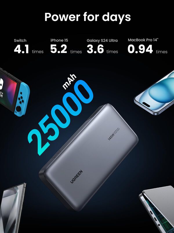Cargador Port&aacute;til Power Bank Ugreen De 25.000 M... image number null