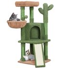 Cat Tree Yaheetech Cactus 107 Cm Con Rascador Y Cesta