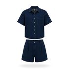 Conjunto Camisa Con Short De Mezclilla