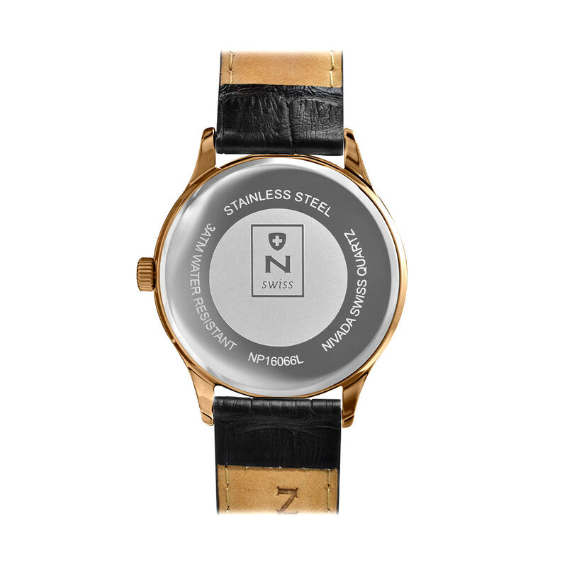 Reloj Nivada Executive Dama Pvd Rosa/Piel Blanc... image number null