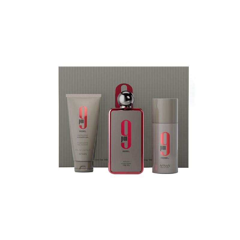 Set De Regalo De Perfume Afnan 9 Pm Rebel 100ml... image number null