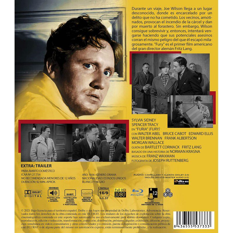 Furia [blu-ray] (1936) Fury image number null