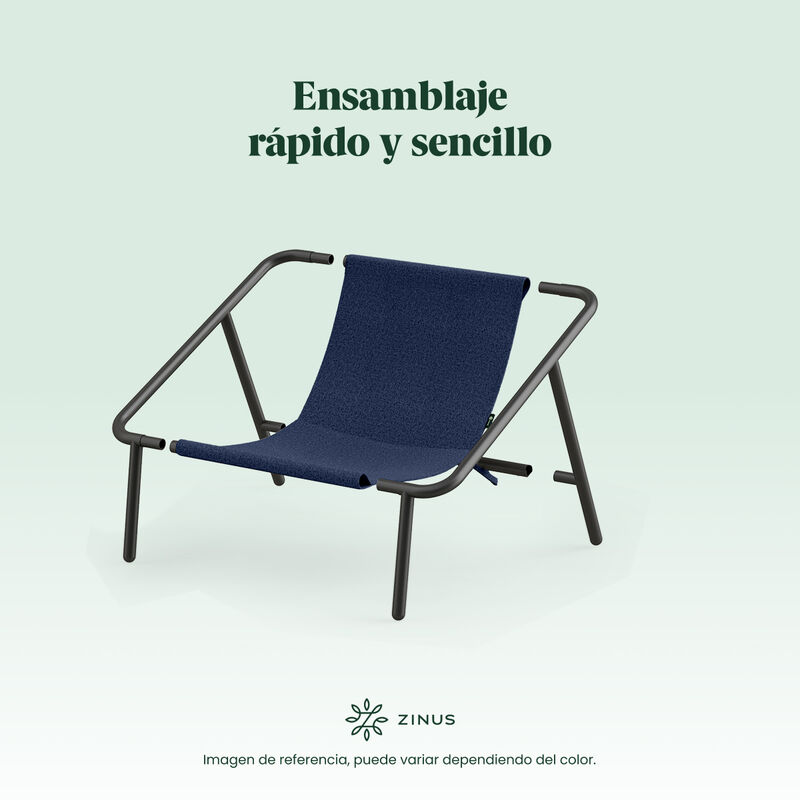 Zinus | Silla De Metal Zinus Ada Con Cojines De... image number null