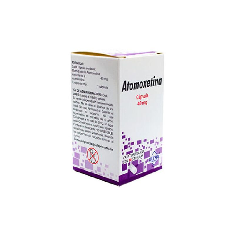 Atomoxetina 40 Mg 14 C&aacute;psula(s) Ultra image number null