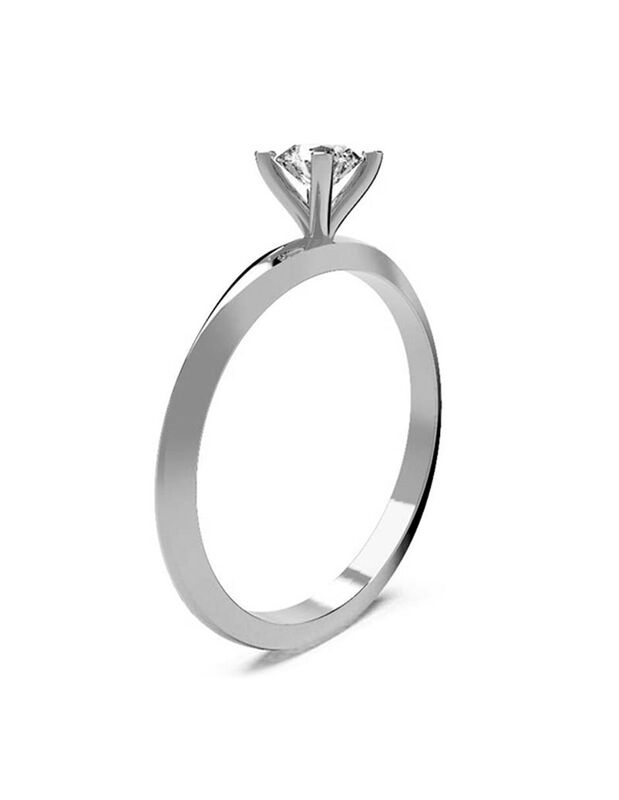 Anillo de Compromiso de 14K con Circonia Talla ... image number null