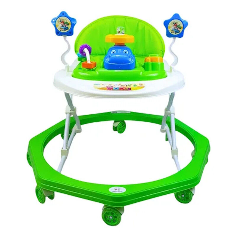 Andadera Beb&eacute; Plegable Verde Musical Juguetero ... image number null