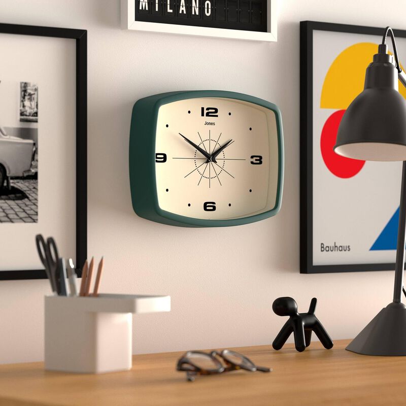 Reloj De Pared Jones Clocks&reg; Movie Retro 25,5 X... image number null